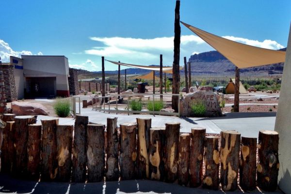 paleocamp at dinosaur museum in moab