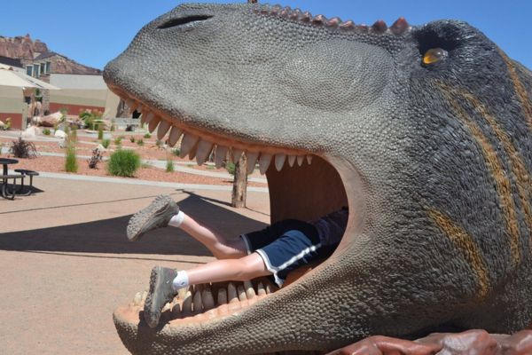 playground at dinosaur museum in moab