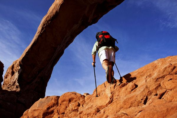 moab rock climbing arches national park