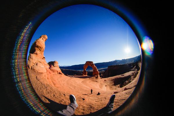 hiking in moab