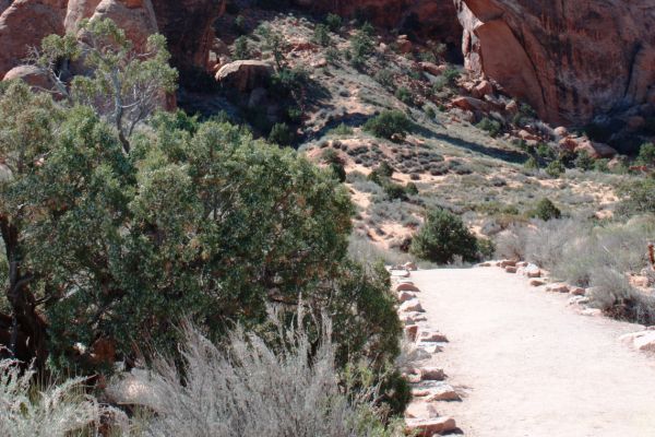 landscape arch trailhead