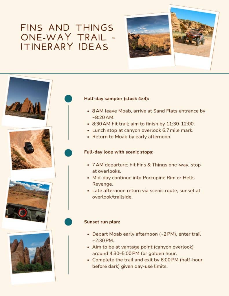 Fins and Things One‑Way Trail - itinerary ideas
