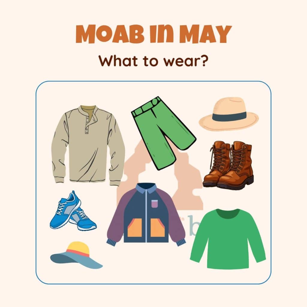 What to wear in Moab - May